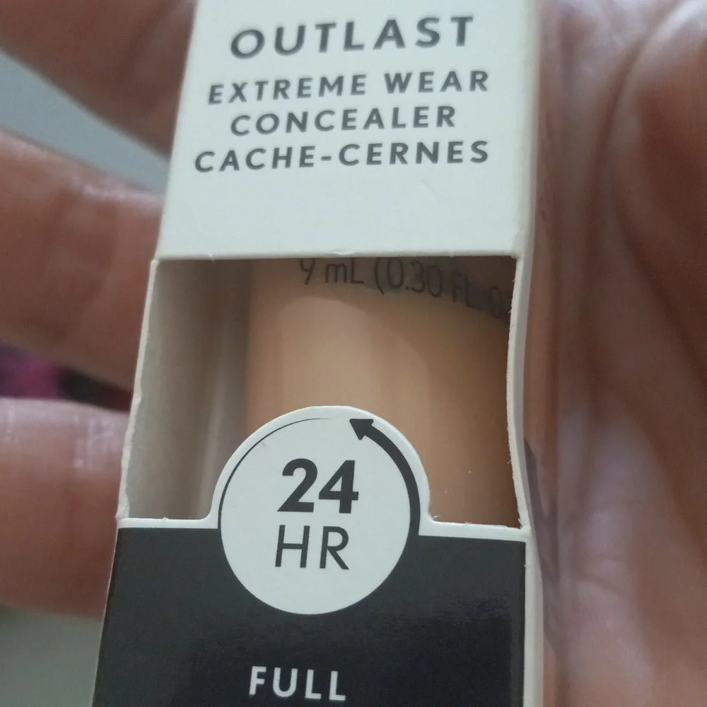 COVERGIRL Outlast Extreme Wear Concealer, Natural Beige, .3 fl oz, Full Coverage